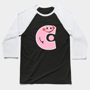 Children's Alphabet Letter C - Playful & Funny Initial for Creative Minds Baseball T-Shirt